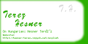 terez hesner business card